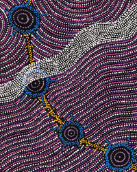 Aboriginal Artwork by Shanna Napanangka Williams, Seven Sisters Dreaming, 107x61cm