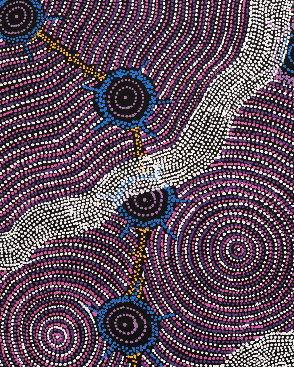 Aboriginal Artwork by Shanna Napanangka Williams, Seven Sisters Dreaming, 107x61cm