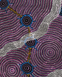 Aboriginal Artwork by Shanna Napanangka Williams, Seven Sisters Dreaming, 107x61cm