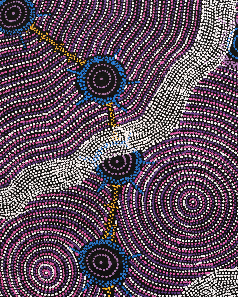 Aboriginal Artwork by Shanna Napanangka Williams, Seven Sisters Dreaming, 107x61cm