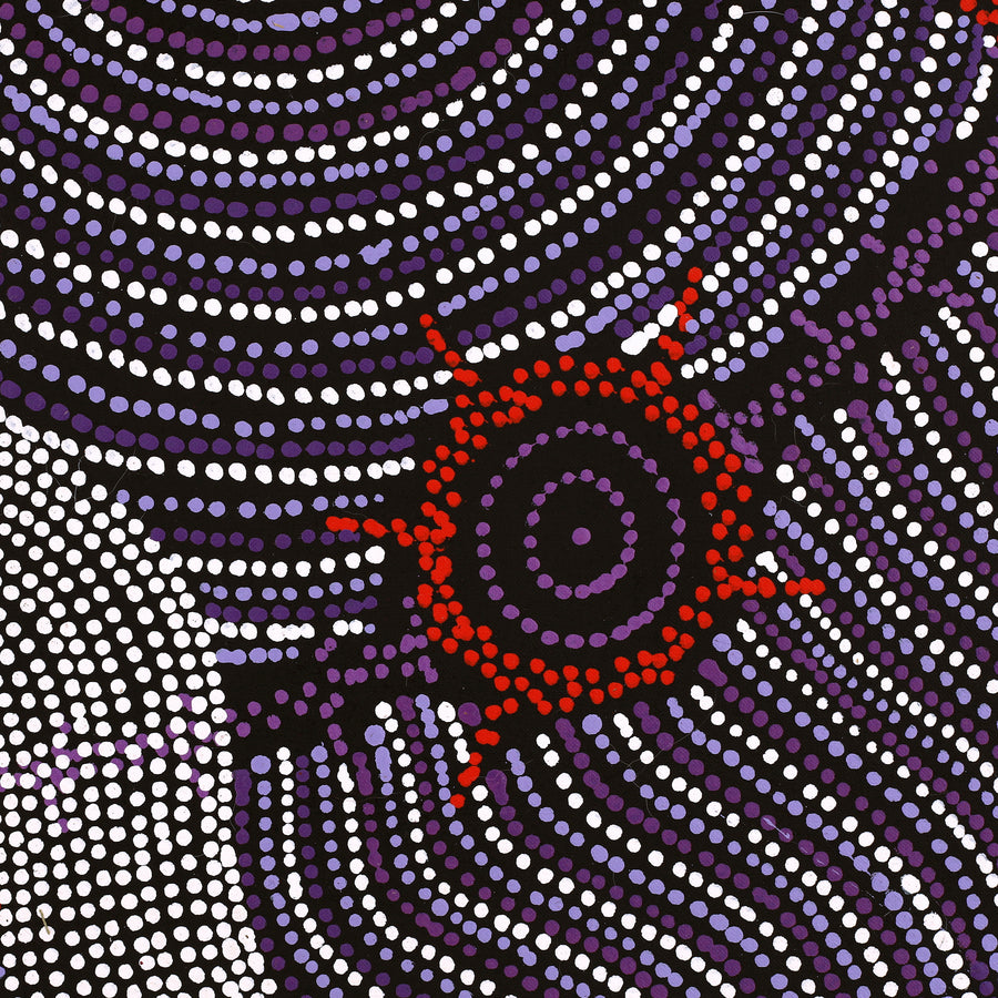 Aboriginal Artwork by Shanna Napanangka Williams, Seven Sisters Dreaming, 107x91cm