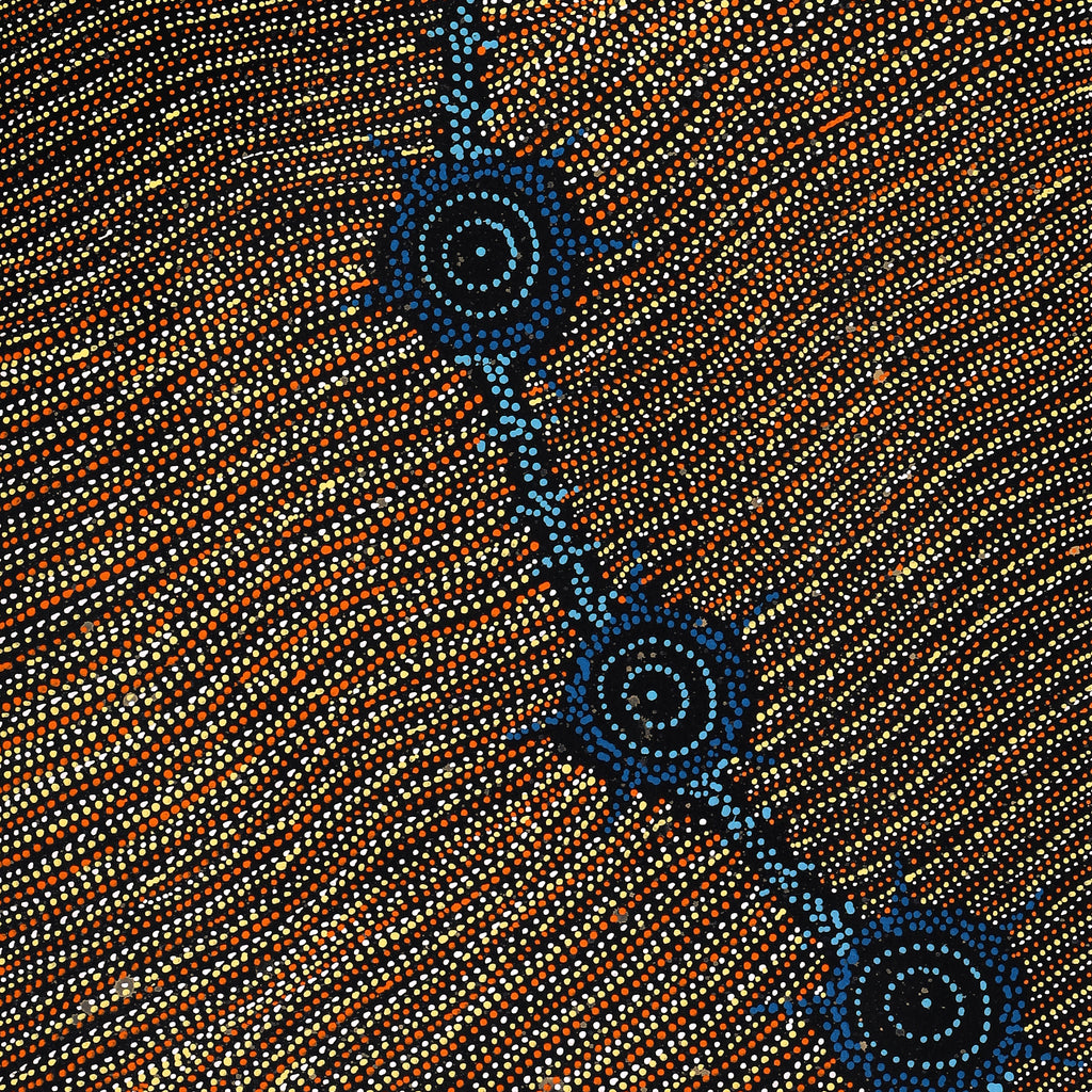 Aboriginal Artwork by Shanna Napanangka Williams, Seven Sisters Dreaming, 152x61cm
