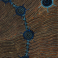 Aboriginal Artwork by Shanna Napanangka Williams, Seven Sisters Dreaming, 152x61cm