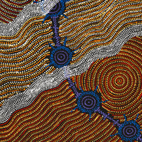 Aboriginal Artwork by Shanna Napanangka Williams, Seven Sisters Dreaming, 122x76cm