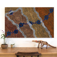 Aboriginal Artwork by Shanna Napanangka Williams, Seven Sisters Dreaming, 122x76cm