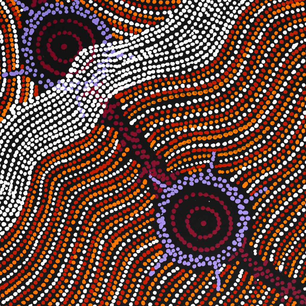 Aboriginal Artwork by Shanna Napanangka Williams, Seven Sisters Dreaming, 122x91cm