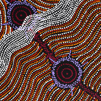 Aboriginal Artwork by Shanna Napanangka Williams, Seven Sisters Dreaming, 122x91cm