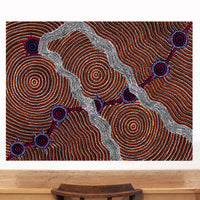 Aboriginal Artwork by Shanna Napanangka Williams, Seven Sisters Dreaming, 122x91cm