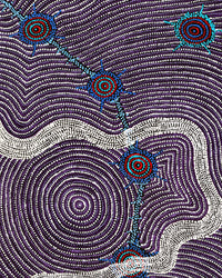 Aboriginal Artwork by Shanna Napanangka Williams, Seven Sisters Dreaming, 152x61cm