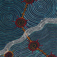 Aboriginal Artwork by Shanna Napanangka Williams, Seven Sisters Dreaming, 152x61cm