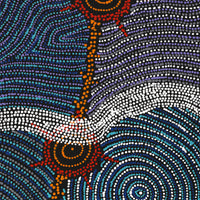 Aboriginal Artwork by Shanna Napanangka Williams, Seven Sisters Dreaming, 152x61cm
