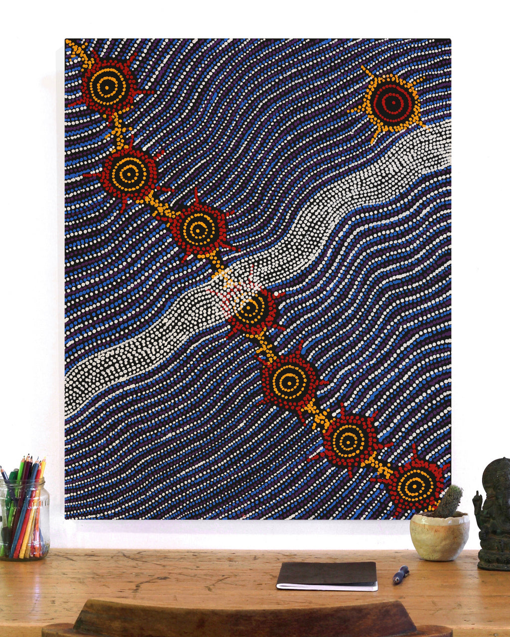Shanna Napanangka Williams, Seven Sisters Dreaming, 76x61cm