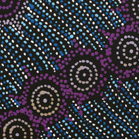 Aboriginal Artwork by Shanna Napanangka Williams, Napaljarri-Warnu Jukurrpa ( Seven Sisters Dreaming), 30x30cm