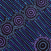 Aboriginal Artwork by Shanna Napanangka Williams, Napaljarri-Warnu Jukurrpa ( Seven Sisters Dreaming), 30x30cm