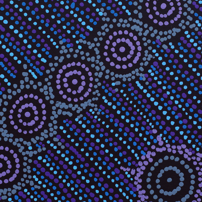 Aboriginal Artwork by Shanna Napanangka Williams, Napaljarri-Warnu Jukurrpa ( Seven Sisters Dreaming), 30x30cm