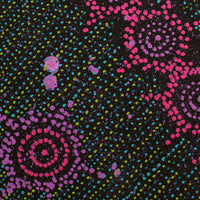 Aboriginal Artwork by Shanna Napanangka Williams, Napaljarri-Warnu Jukurrpa ( Seven Sisters Dreaming), 30x30cm