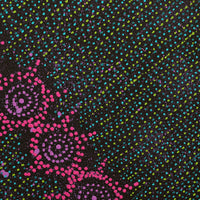 Aboriginal Artwork by Shanna Napanangka Williams, Napaljarri-Warnu Jukurrpa ( Seven Sisters Dreaming), 30x30cm