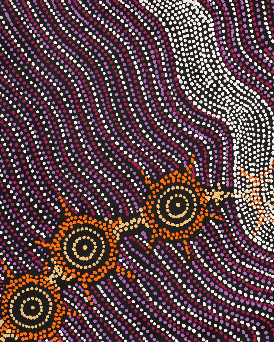 Aboriginal Artwork by Shanna Napanangka Williams, Seven Sisters Dreaming, 76x46cm