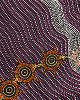 Aboriginal Artwork by Shanna Napanangka Williams, Seven Sisters Dreaming, 76x46cm