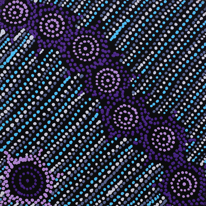 Aboriginal Artwork by Shanna Napanangka Williams, Napaljarri-Warnu Jukurrpa ( Seven Sisters Dreaming), 30x30cm