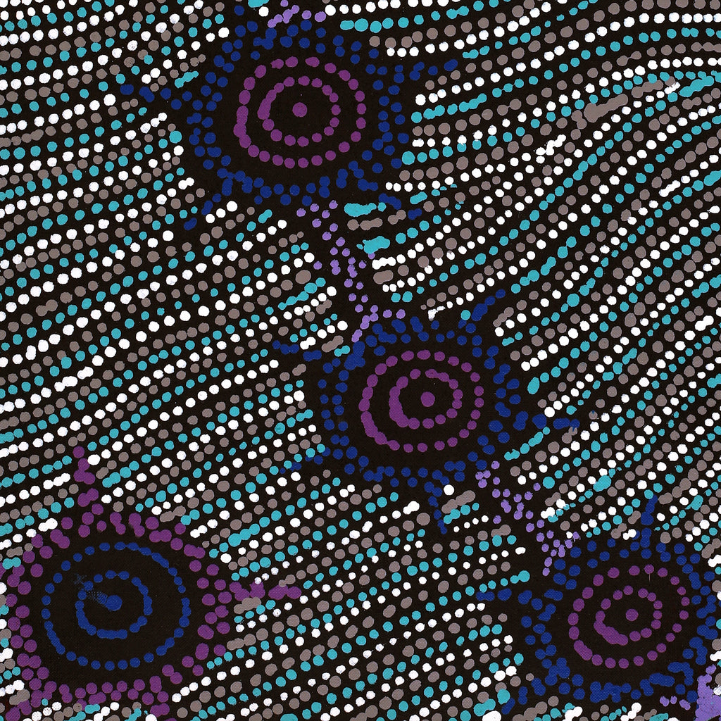 Aboriginal Artwork by Shanna Napanangka Williams, Seven Sisters Dreaming, 76x30cm