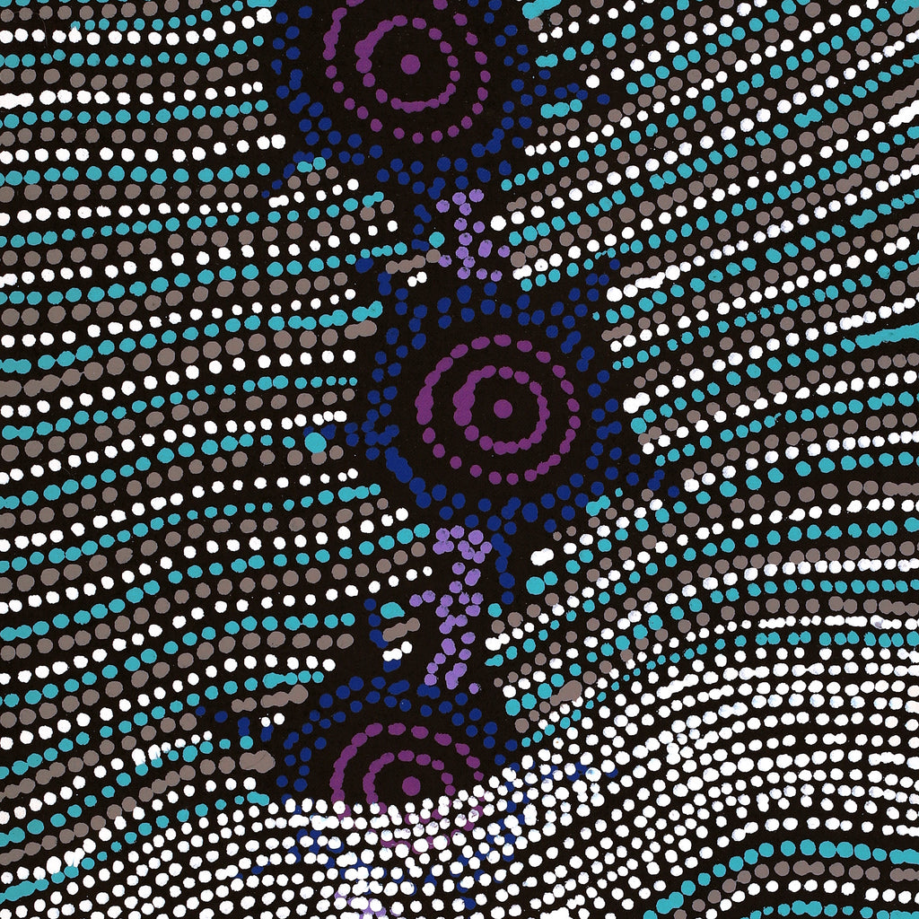 Aboriginal Artwork by Shanna Napanangka Williams, Seven Sisters Dreaming, 76x30cm
