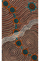 Aboriginal Art by Shanna Napanangka Williams, Seven Sisters Dreaming, 76x46cm - ART ARK®