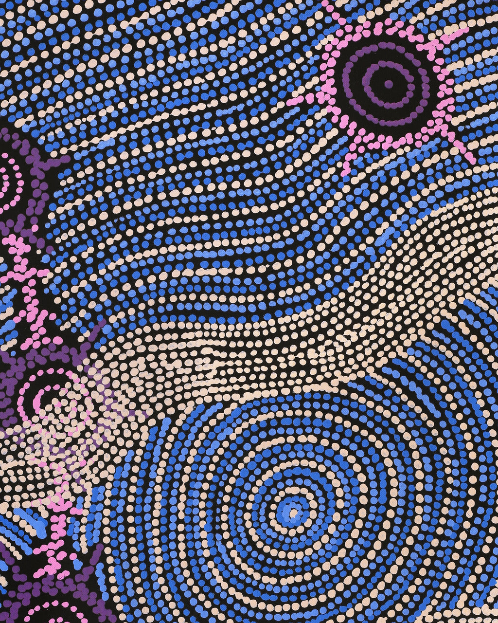 Aboriginal Artwork by Shanna Napanangka Williams, Seven Sisters Dreaming, 76x46cm