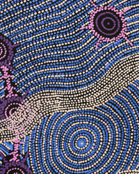 Aboriginal Artwork by Shanna Napanangka Williams, Seven Sisters Dreaming, 76x46cm