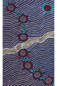 Aboriginal Artwork by Shanna Napanangka Williams, Seven Sisters Dreaming, 76x46cm