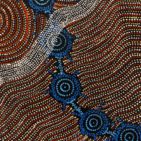 Aboriginal Artwork by Shanna Napanangka Williams, Seven Sisters Dreaming, 76x61cm