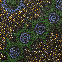 Aboriginal Artwork by Shanna Napanangka Williams, Napaljarri-Warnu Jukurrpa ( Seven Sisters Dreaming), 30x30cm
