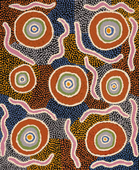Aboriginal Artwork by Sheena Dunn, Ngayuku Ngura, 51x40cm