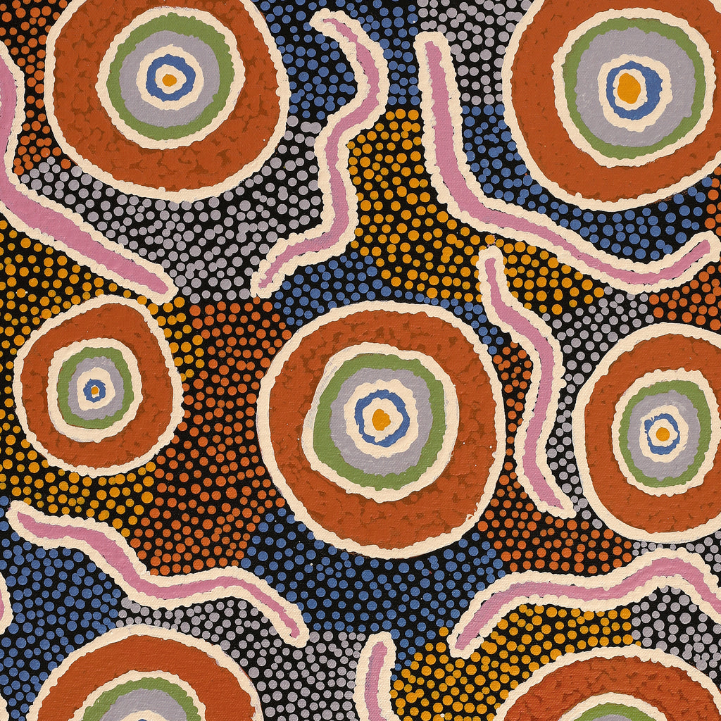 Aboriginal Artwork by Sheena Dunn, Ngayuku Ngura, 51x40cm