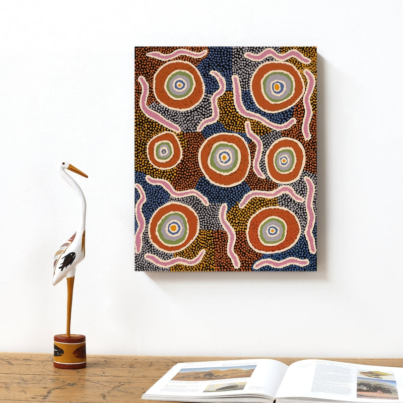 Aboriginal Artwork by Sheena Dunn, Ngayuku Ngura, 51x40cm