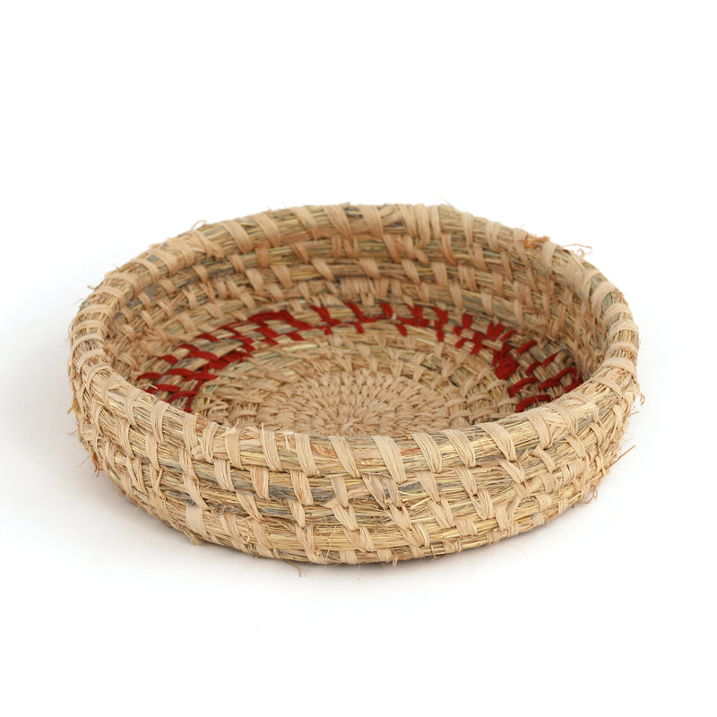 Aboriginal Artwork by Sheryth Bronson - 26.5cm Tjanpi Basket