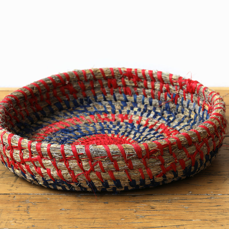 Aboriginal Artwork by Sheryth Bronson - 38cm Tjanpi Basket