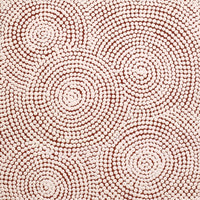 Aboriginal Artwork by Shonelle Napurrurla Stafford, Lukarrara Jukurrpa (Desert Fringe-rush Seed Dreaming), 30x30cm