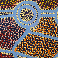 Aboriginal Artwork by Shorty Jangala Robertson, Ngapa Jukurrpa (Water Dreaming) - Puyurru, 152x122cm