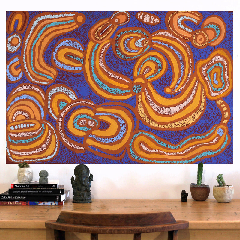 Aboriginal Artwork by Sophie Roberts, Kuru Ala, 91x61cm