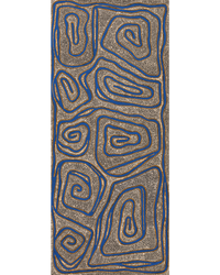 Aboriginal Artwork by Stephanie Napurrurla Nelson, Yarla Jukurrpa (Bush Potato Dreaming) - Yumurrpa, 107x46cm