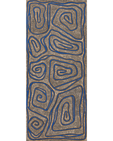 Aboriginal Artwork by Stephanie Napurrurla Nelson, Yarla Jukurrpa (Bush Potato Dreaming) - Yumurrpa, 107x46cm