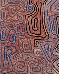 Stephanie Napurrurla Nelson, Yarla Jukurrpa (Bush Potato Dreaming) - Yumurrpa, 122x107cm