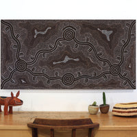 Aboriginal Artwork by Stephanie Napurrurla Nelson, Janganpa Jukurrpa (Brush-tail Possum Dreaming) - Mawurrji, 122x61cm