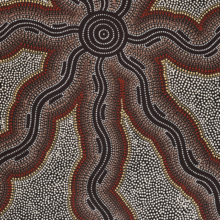 Aboriginal Artwork by Stephanie Napurrurla Nelson, Pamapardu Jukurrpa (Flying Ant Dreaming) - Wapurtali, 122x91cm