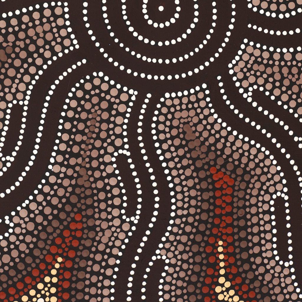 Aboriginal Artwork by Stephanie Napurrurla Nelson, Pamapardu Jukurrpa (Flying Ant Dreaming) - Wapurtali, 122x91cm