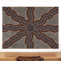 Aboriginal Artwork by Stephanie Napurrurla Nelson, Pamapardu Jukurrpa (Flying Ant Dreaming) - Wapurtali, 122x91cm