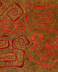 Stephanie Napurrurla Nelson, Yarla Jukurrpa (Bush Potato Dreaming) - Yumurrpa, 183x91cm