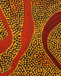 Stephanie Napurrurla Nelson, Yarla Jukurrpa (Bush Potato Dreaming) - Yumurrpa, 183x91cm