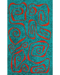 Aboriginal Artwork by Stephanie Napurrurla Nelson, Yarla Jukurrpa (Bush Potato Dreaming) - Yumurrpa, 76x46cm